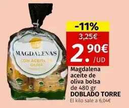 Maskom Supermercados DOBLADO TORRE Magdalena aceite de oliva bolsa oferta