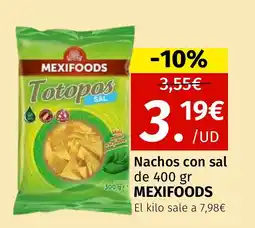 Maskom Supermercados MEXIFOODS Nachos con sal oferta