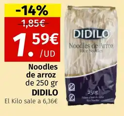 Maskom Supermercados DIDILO Noodles de arroz oferta