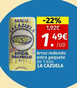 Maskom Supermercados LA CAZUELA Arroz redondo extra paquete oferta