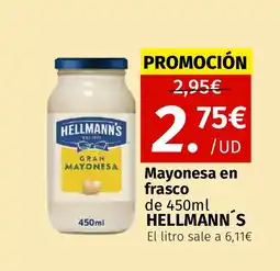 Maskom Supermercados HELLMANN'S Mayonesa en frasco oferta