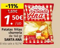 Maskom Supermercados SANTA ANA Patatas fritas churrería oferta