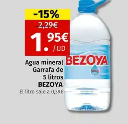 Maskom Supermercados BEZOYA Agua mineral Garrafa oferta