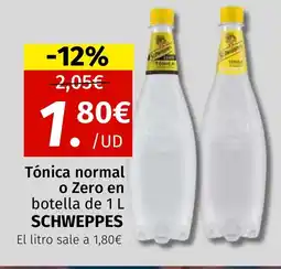 Maskom Supermercados SCHWEPPES Tónica normal o Zero oferta