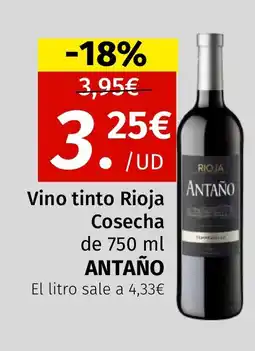 Maskom Supermercados ANTAÑO Vino tinto Rioja Cosecha oferta