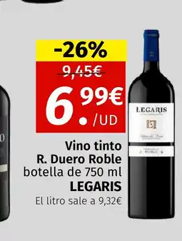 Maskom Supermercados LEGARIS Vino tinto R. Duero Roble botella oferta