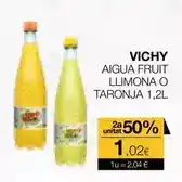 Plusfresc Vichy - aigua fruit llimona o taronja oferta