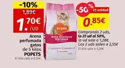 Maskom Supermercados POPETS Arena perfumada gatos oferta