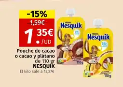 Maskom Supermercados NESQUIK Pouche de cacao o cacao y plátano oferta