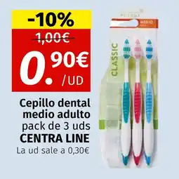 Maskom Supermercados CENTRA LINE Cepillo dental medio adulto oferta