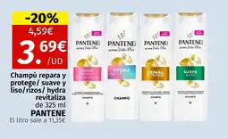 Maskom Supermercados PANTENE Champú repara y protege/ suave y liso/rizos/hydra revitaliza oferta