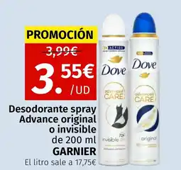 Maskom Supermercados GARNIER Desodorante spray Advance original o invisible oferta