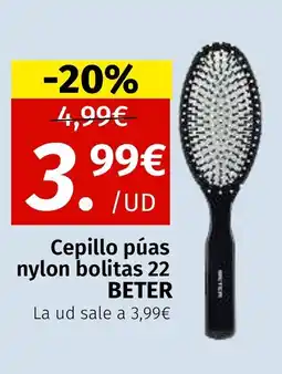 Maskom Supermercados BETER Cepillo púas nylon bolitas 22 oferta