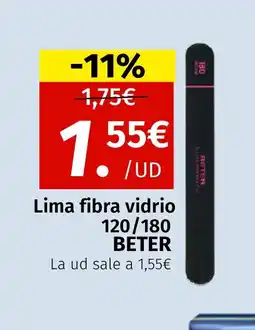 Maskom Supermercados BETER Lima fibra vidrio 120/180 oferta
