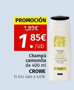 Maskom Supermercados CROWE Champú camomila oferta