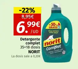 Maskom Supermercados NORIT Detergente complet oferta