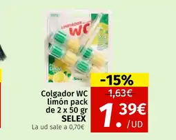 Maskom Supermercados SELEX Colgador WC limón oferta