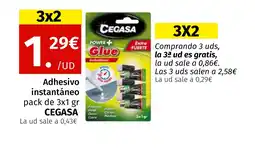 Maskom Supermercados CEGASA Adhesivo instantáneo oferta