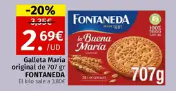 Maskom Supermercados FONTANEDA Galleta María original oferta