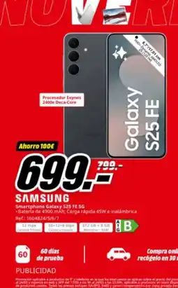 MediaMarkt SAMSUNG Smartphone Galaxy S25 FE 5G oferta