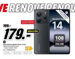 MediaMarkt Smartphone Redmi Note 14 5G oferta