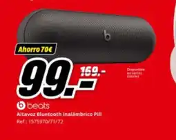 MediaMarkt BEATS Altavoz Bluetooth inalámbrico Pill oferta