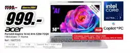 MediaMarkt ACER Portátil Aspire 14 AI A14-53M-72Q0 oferta