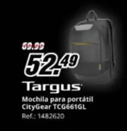 MediaMarkt TARGUS Mochila para portátil CityGear TCG661GL oferta