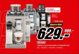 MediaMarkt DELONGHI Cafetera superautomática EXAM440.55.8 oferta