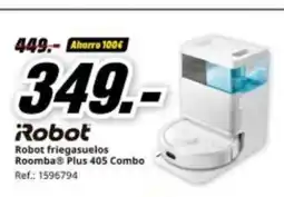 MediaMarkt ROBOT friegasuelos Roomba Plus 405 Combo oferta