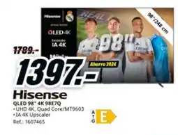 MediaMarkt HISENSE QLED 98" 4K 98E7Q oferta