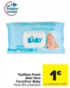 Carrefour Express Carrefour baby bio - toallitas fresh aloe vera oferta