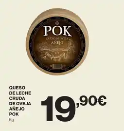 Hipercor POK Queso de leche cruda de oveja añejo oferta
