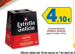 TOP Cash & Carry ESTRELLA GALICIA Cerveza Especial oferta
