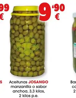 TOP Cash & Carry JJOSANGO Aceitunas manzanilla o sabor anchoa oferta