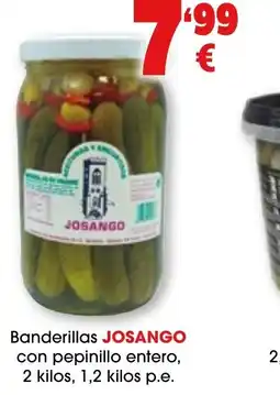 TOP Cash & Carry JOSANGO Banderillas con pepinillo entero oferta