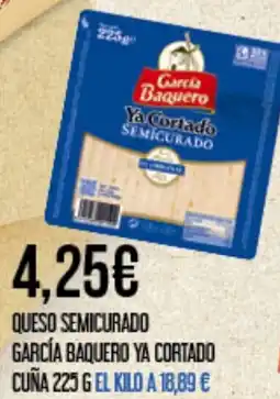 Claudio GARCÍA BAQUERO Queso semicurado ya cortado cuña oferta