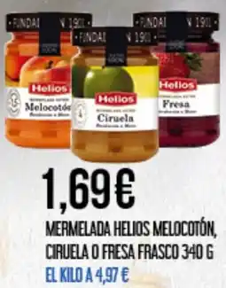 Claudio HELIOS Mermelada melocotón, ciruela o fresa frasco oferta
