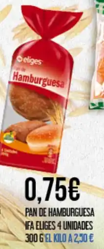 Claudio IFA ELIGES Pan de hamburguesa oferta