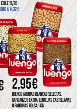 Claudio LUENGO Alubias blancas selectas, garbanzos extra, lentejas castellanas o pardinas oferta