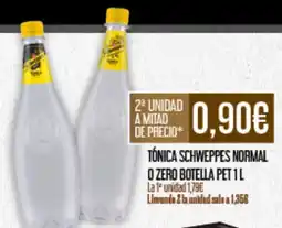 Claudio SCHWEPPES Tónica normal o zero botella pet oferta