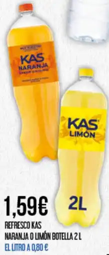 Claudio KAS Refresco naranja o limón oferta