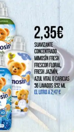 Claudio MIMOSÍN Suavizante concentrado fresh frescor floral fresh jazmín azul vital o caricias oferta