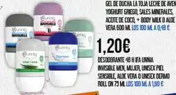 Claudio IFA UNNIA Desodorante 48 h invisible men, mujer, unisex piel sensible, aloe vera o unisex dermo roll on oferta