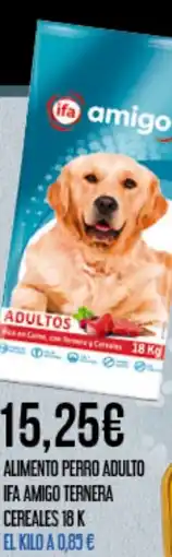 Claudio IFA AMIGO Alimento perro adulto ternera oferta