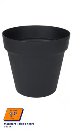 Action Macetero Toledo negro oferta