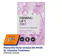 Action Mascarilla facial coreana the MASK Dr. Intensive Treatment oferta