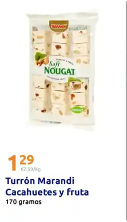Action MARANDI Turrón Cacahuetes y fruta oferta
