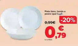 Carrefour Simpl - plato llano, hondo o postre opal oferta