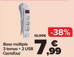 Carrefour Carrefour - base multiple + usb oferta